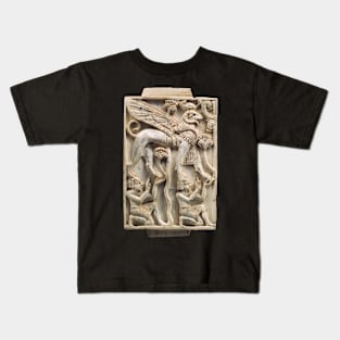 Assyrian Ivory Carving from Nimrud Kids T-Shirt